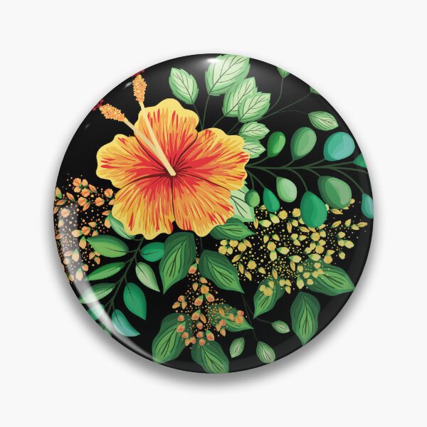 Item preview, Beige Black And Orange Abstract Flower Art designed and sold by CAT-LUVERS.