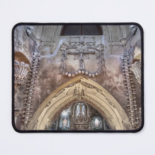 Item preview, Sedlec Ossuary Entrance Photo Art, Skull Bone Church designed and sold by Sedlec Ossuary Project.
