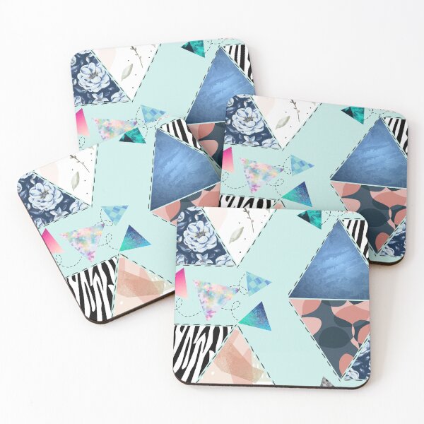 Item preview, Fun Happy Colorful Quilted Pattern - Abstract Geometric Pattern designed and sold by Reelippy.