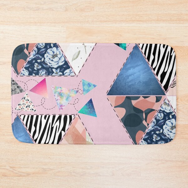 Item preview, Fun Happy Colorful Quilted Pattern - Abstract Geometric Pattern designed and sold by Reelippy.