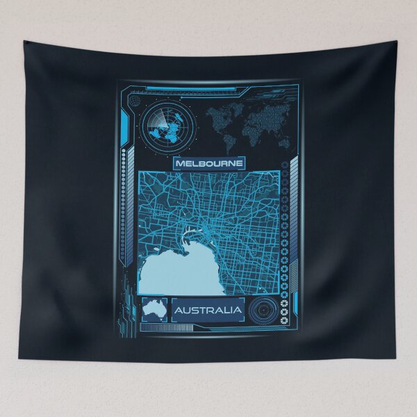 Item preview, MELBOURNE MAP AUSTRALIA designed and sold by hatimelhag.