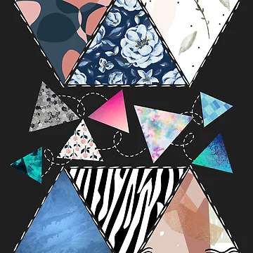 Artwork thumbnail, Fun Happy Colorful Quilted Pattern - Abstract Geometric Pattern by Reelippy