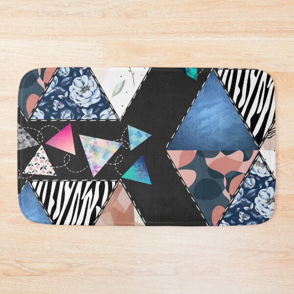 Item preview, Fun Happy Colorful Quilted Pattern - Abstract Geometric Pattern designed and sold by Reelippy.
