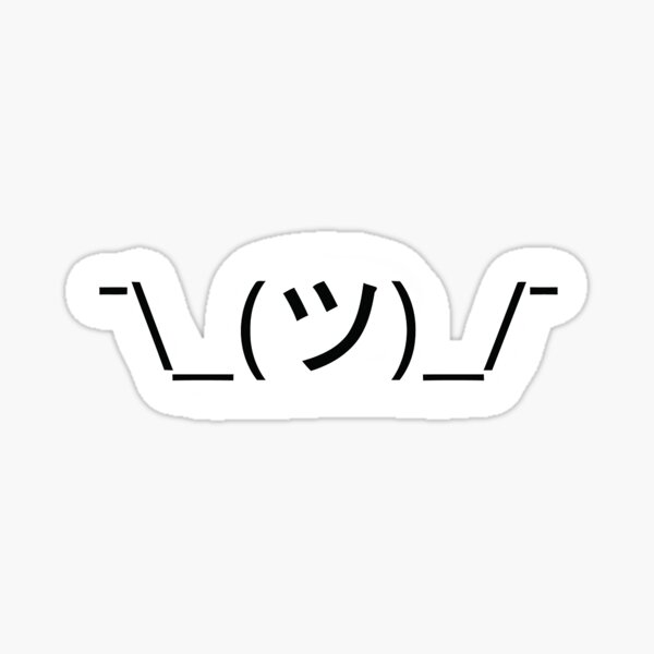 Item preview, Shrug Emoticon designed and sold by alyssajrosey.