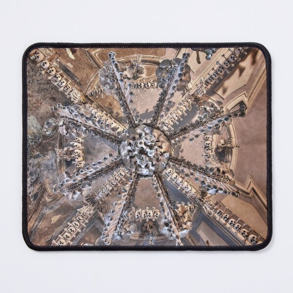 Item preview, Sedlec Ossuary Chandelier Photo Art, Skull Bone Church designed and sold by Sedlec Ossuary Project.