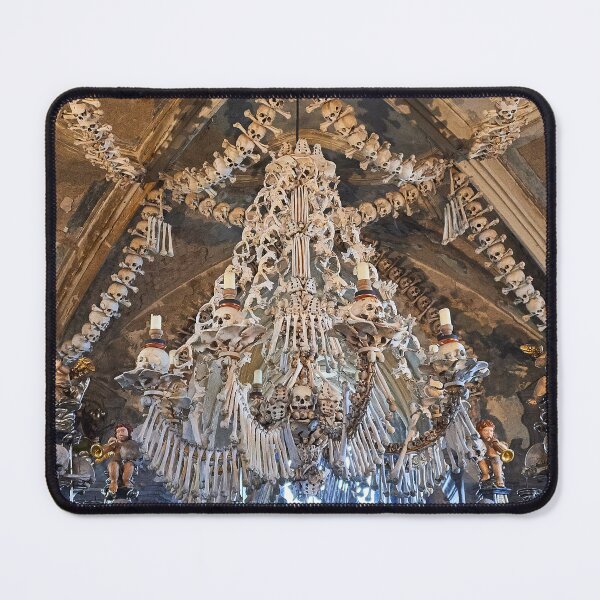Item preview, Sedlec Ossuary Chandelier Photo Art, Skull Bone Church designed and sold by Sedlec Ossuary Project.