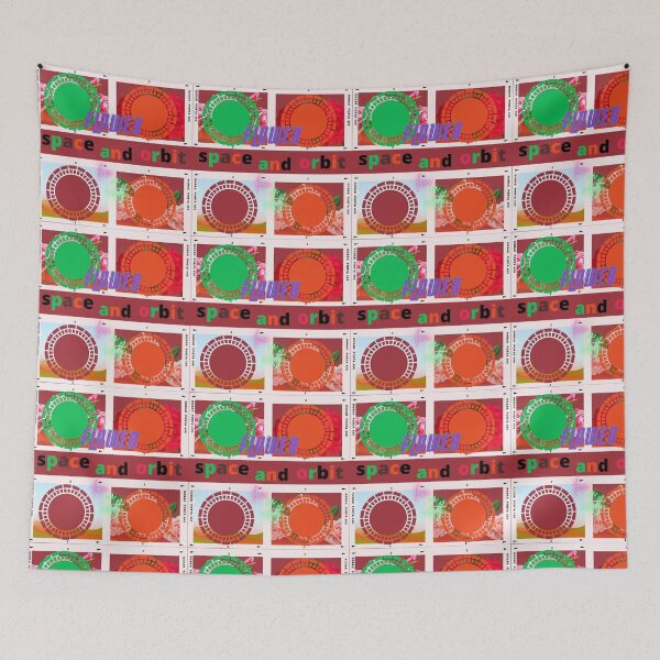 Item preview, Space ,earth filled with flowers and love this orbit . designed and sold by mapacs100.