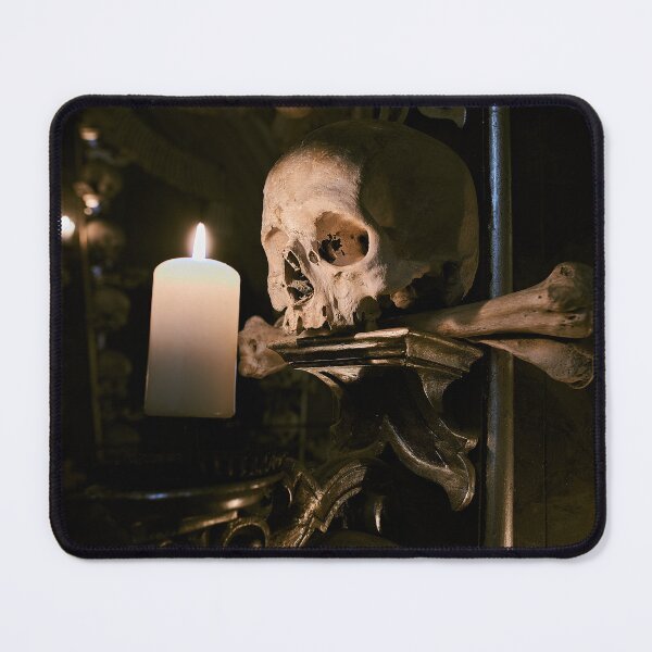 Item preview, Sedlec Ossuary Candle Photo Art, Skull Bone Church designed and sold by Sedlec Ossuary Project.