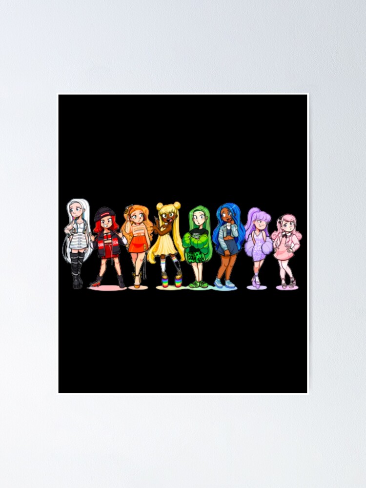 "Rainbow High Dolls Characters" Poster by ArtLimitless | Redbubble