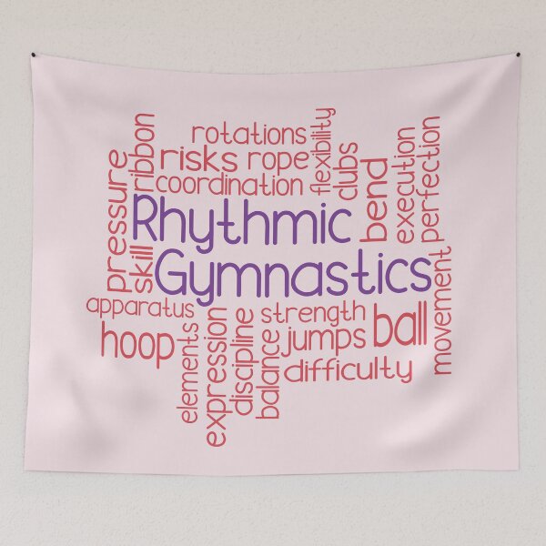 Item preview, Rhythmic Gymnastics - Word Cloud designed and sold by Eye on the Blueline.