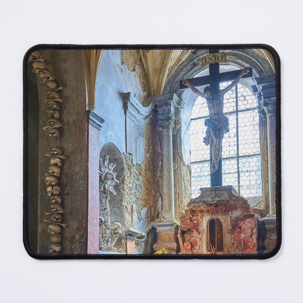 Item preview, Sedlec Ossuary Altar Photo Art, Skull Bone Church designed and sold by Sedlec Ossuary Project.