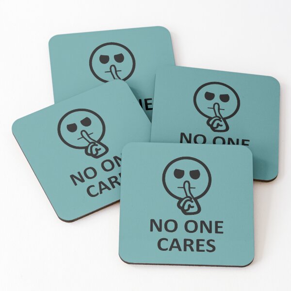 Item preview,   No One Cares black designed and sold by GuwdTCo.
