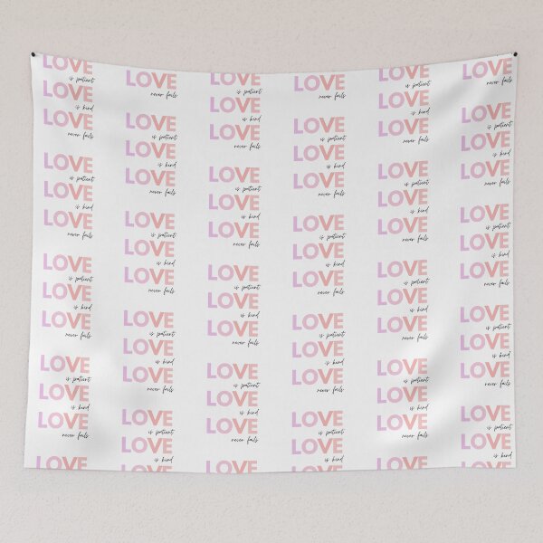 Item preview, Love is patient, Love is kind, Love never fails Inspirational, hope, 1st Corinthians designed and sold by WatershedC.