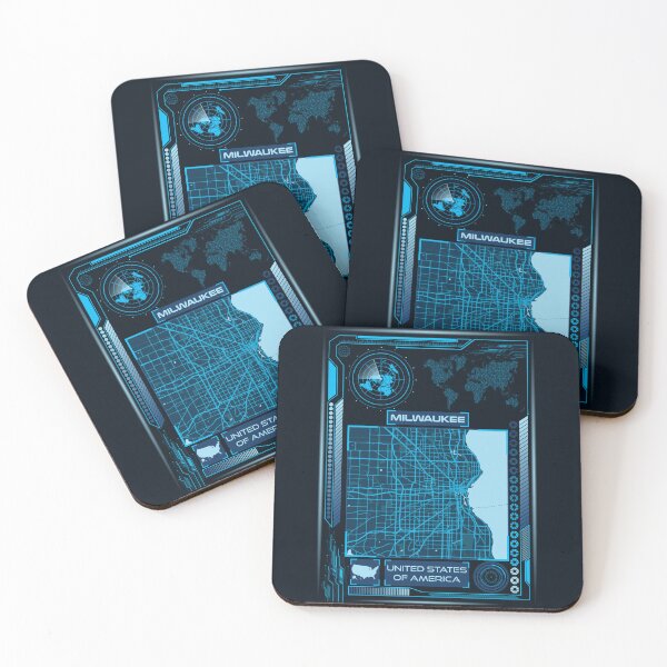 Item preview, MILWAUKEE MAP USA designed and sold by hatimelhag.