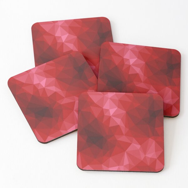 Item preview, Low poly red pattern designed and sold by ProfiTrollka.