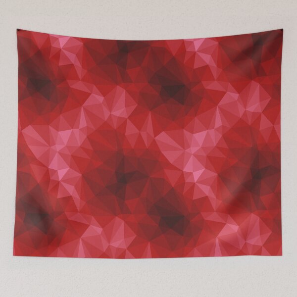 Item preview, Low poly red pattern designed and sold by ProfiTrollka.