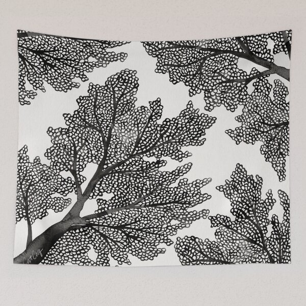 Item preview, Sea Fan Coral – Black designed and sold by Cat Coquillette.