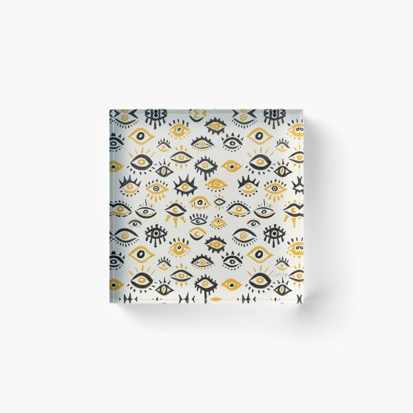 Item preview, Mystic Eyes – Yellow & Black designed and sold by Cat Coquillette.