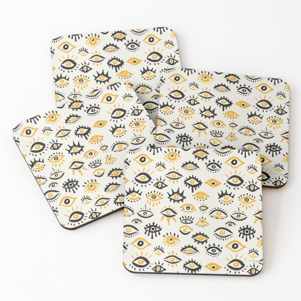 Item preview, Mystic Eyes – Yellow & Black designed and sold by Cat Coquillette.
