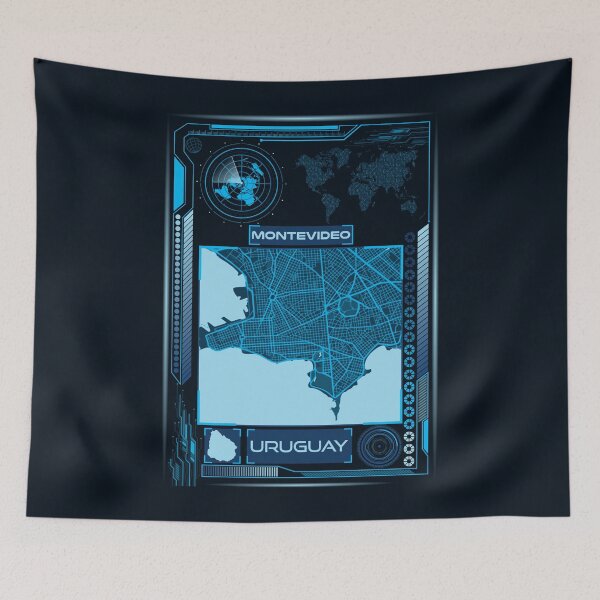 Item preview, MONTEVIDEO MAP URUGUAY designed and sold by hatimelhag.