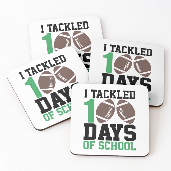Item preview, I Tackled 100 Days of School - football sayings designed and sold by print hasan.