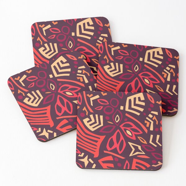 Item preview, Powerdance Reds on Dark Plum Repeat 5748 designed and sold by Art in My Loft.