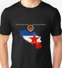 SFR Yugoslavia - Map - Emblem - Flag Unisex T-Shirt