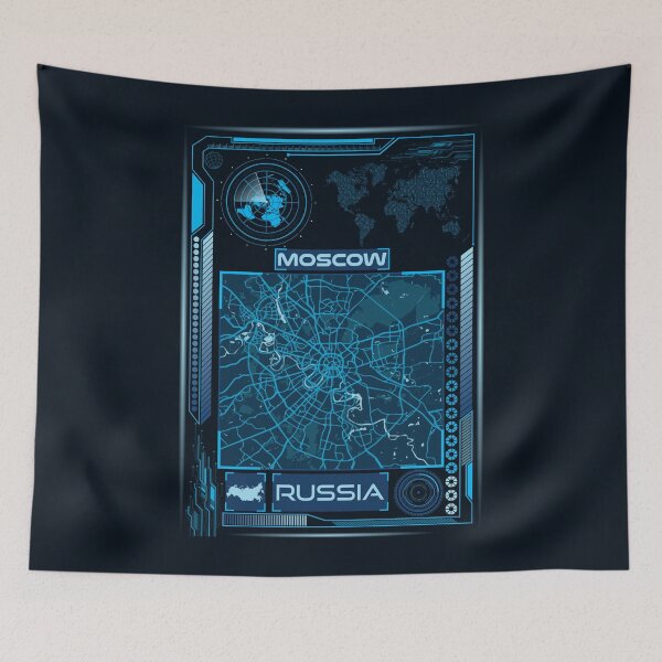 Item preview, MOSCOW MAP RUSSIA designed and sold by hatimelhag.