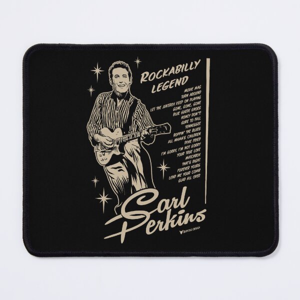 Item preview, Country rockabilly legend Carl Perkins with his guitar designed and sold by TonyDiavolo.