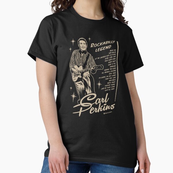 Item preview, Country rockabilly legend Carl Perkins with his guitar designed and sold by TonyDiavolo.