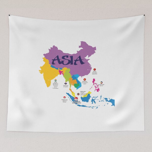 Item preview, Asia Flags designed and sold by NiceShirtY.