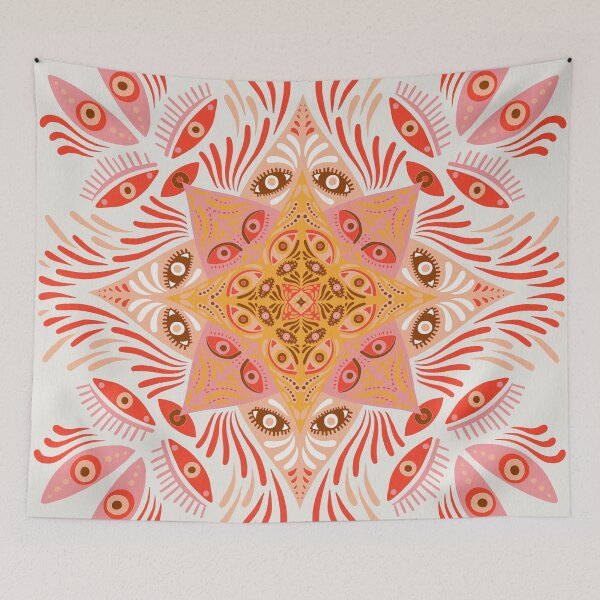 Item preview, Optical Mandala – Pink & Peach designed and sold by Cat Coquillette.