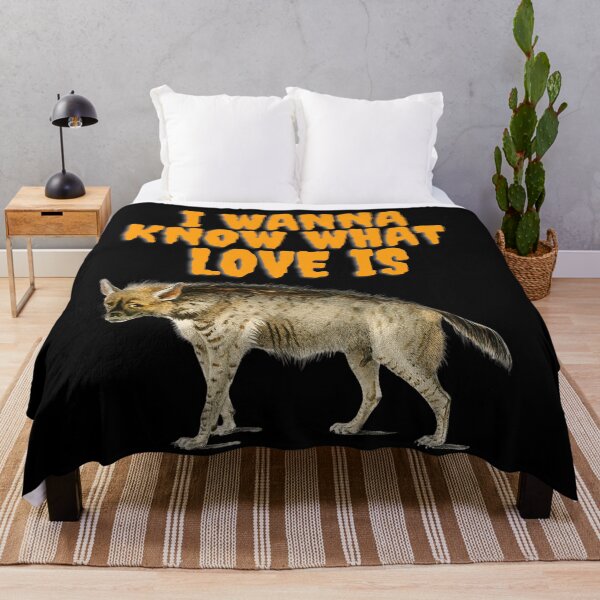 Item preview, A Sad Face Hyaena Wants to Know Real Love or What Love Is designed and sold by beddreams.