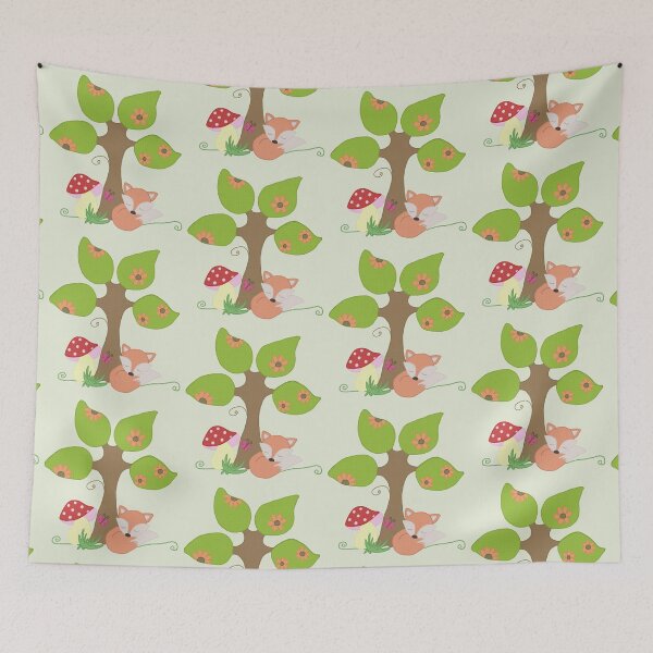 Item preview, Fox under the tree designed and sold by Blumchen.