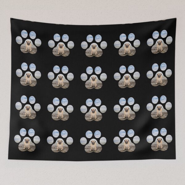 Item preview, Pug Dog Paw Print designed and sold by momofdoggos.