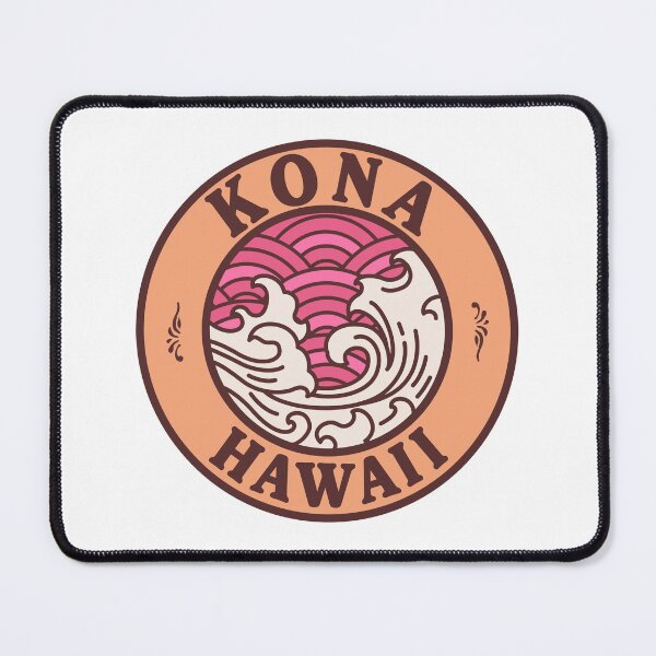 Item preview, Kona Hawaii Waves Retro Badge designed and sold by modeoftravel.