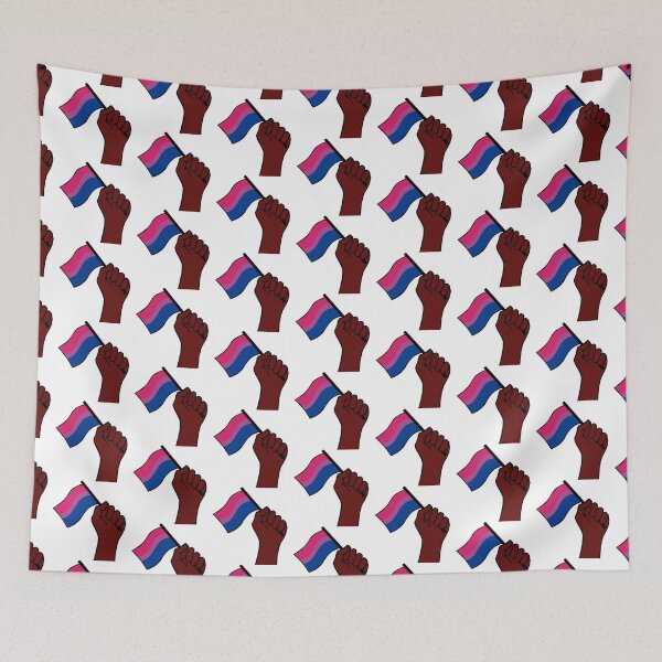 Item preview, patrón de mano de bandera de orgullo bisexual designed and sold by BThingies.