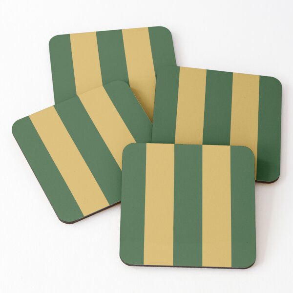 Item preview, Large PINE GREEN and GOLD Vertical STRIPES designed and sold by RachelMacht.