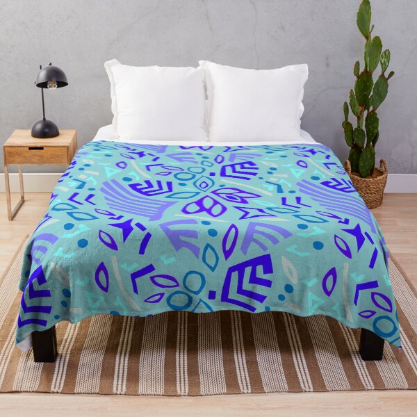 Item preview, Powerdance Blues on Light Teal Repeat 5748 designed and sold by Art in My Loft.