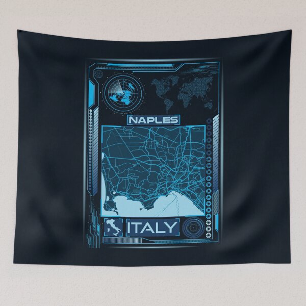 Item preview, NAPLES MAP ITALY designed and sold by hatimelhag.