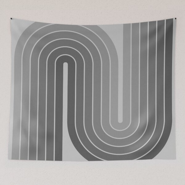 Item preview, Retro Geometric Double Arch Design 590 designed and sold by tonymagnerart.