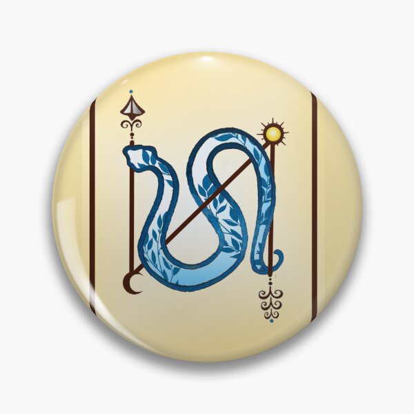 Item preview, Yellow and Wode Blue Pictish Pict Celtic Scottish Primitive Snake Boho Interpretation designed and sold by Safitea.