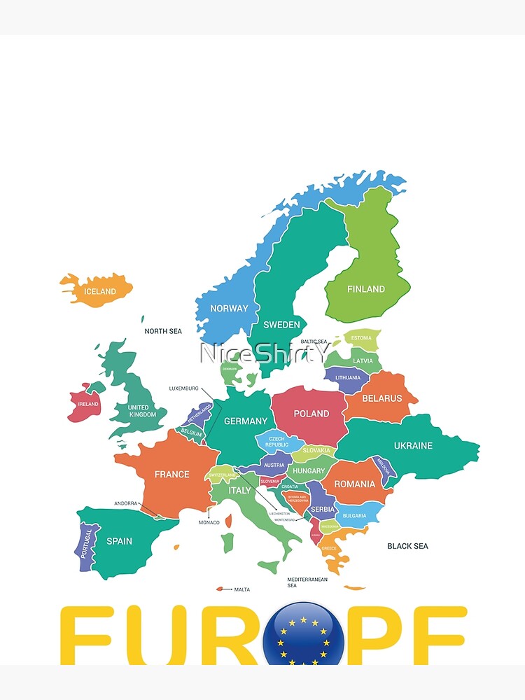 europe-map-canvas-print-for-sale-by-niceshirty-redbubble