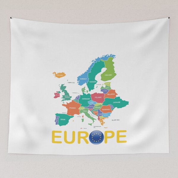 Item preview, Europe Map designed and sold by NiceShirtY.