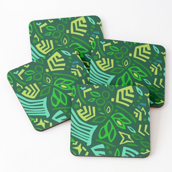 Item preview, Powerdance Greens on Dark Green Repeat 5748 designed and sold by Art in My Loft.