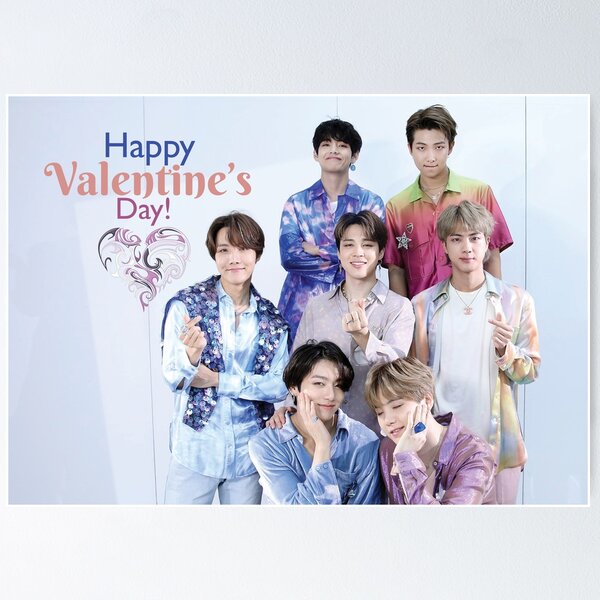 Aperçu de l'œuvre Carte de voeux - BTS Saint Valentin créée et vendue par DutchNoonajoon.