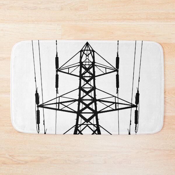Item preview, PYLON. ELECTRICITY. ENERGY. POWER. BLACK AND WHITE designed and sold by 5hertz.
