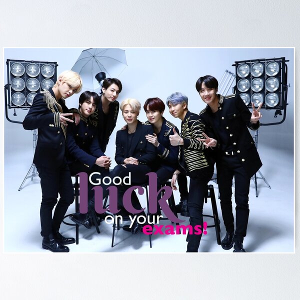 Greeting card - Good Luck on your exams! BTS