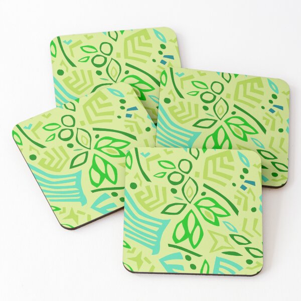 Item preview, Powerdance Greens on Light Green Repeat 5748 designed and sold by Art in My Loft.