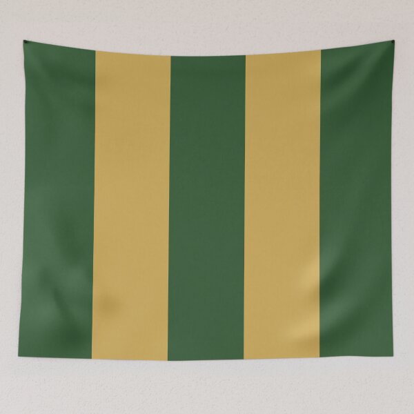 Item preview, Large PINE GREEN and GOLD Vertical STRIPES designed and sold by RachelMacht.